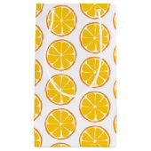 Sac Cadeau Orange Citrus d'été - SM/MED/WINE (Devant)