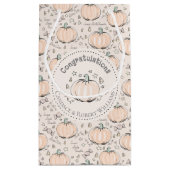 Sac Cadeau Orange & Crème Petit Citrouille Bébé Félicitations (Dos)