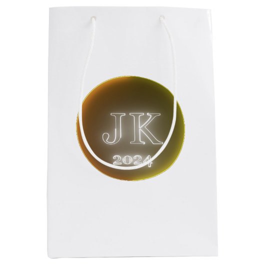 Sac cadeau orange jaune 2024 (Devant)