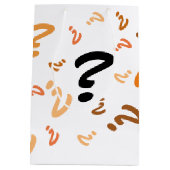 Sac cadeau - Orange Points d'interrogation (Dos)