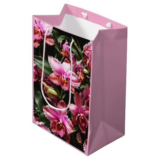 Sac cadeau Orchidées sauvages (Devant Angle)