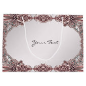 Sac cadeau ornemental rose (Dos)