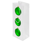 Sac cadeau ornemental vert (Dos Angle)