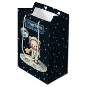 Sac cadeau Ours de l'Espace Personnalisé pour Anni (Devant Angle)