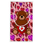 Sac cadeau Ours en peluche de Saint-Valentin (Devant)