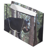 Sac cadeau Ours Noir (Devant Angle)