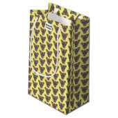 Sac cadeau Papillon Arc-en-ciel (jaune) (Dos Angle)