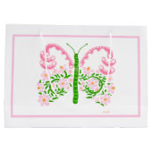 Sac cadeau Papillon rose de printemps (Dos)