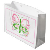 Sac cadeau Papillon rose de printemps (Dos Angle)