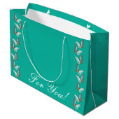 Sac cadeau papillon sarcelle Morpho (Dos Angle)