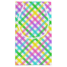 Sac cadeau Pâques Gingham 8