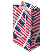 Sac cadeau Patriotic American Flags (Devant Angle)