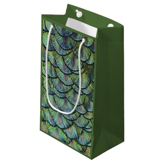 Sac cadeau Peacock Feathers (Devant Angle)