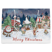 Sac cadeau père Noël Elf Rudolph (Devant)