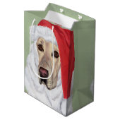 Sac cadeau père Noël Yellow Labrador Puppy (Dos Angle)