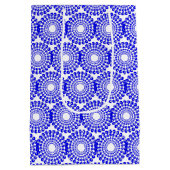 Sac cadeau - Perles bleues en cercles concentrés (Dos)