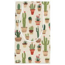 Sac Cadeau Personnalisé Cute Cactus Pota - Petit,