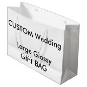 Sac cadeau personnalisé GRAND 12,5 po x 9 po (Devant Angle)