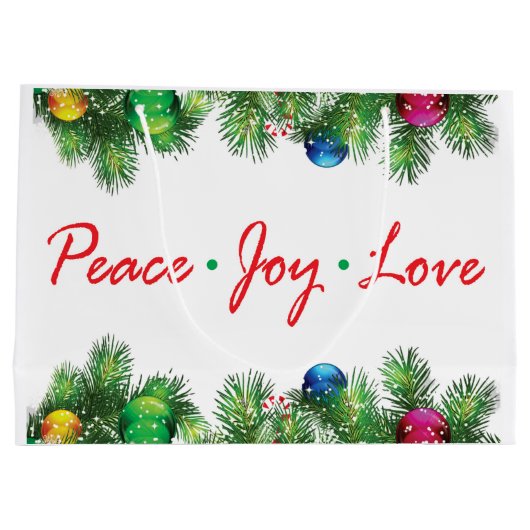 Sac cadeau personnalisé - Grand, brillant (Dos)