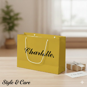 Sac cadeau personnalisé grand format avec nom