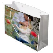 Sac cadeau personnalisé Heureuse Sainte-Valentin (Dos Angle)