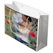 Sac cadeau personnalisé Heureuse Sainte-Valentin (Devant Angle)