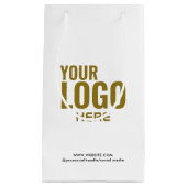 Sac Cadeau Personnalisé Noir Entreprise Logo En Gr (Devant)