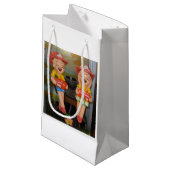 Sac cadeau personnalisé - Petit, brillant (Devant Angle)