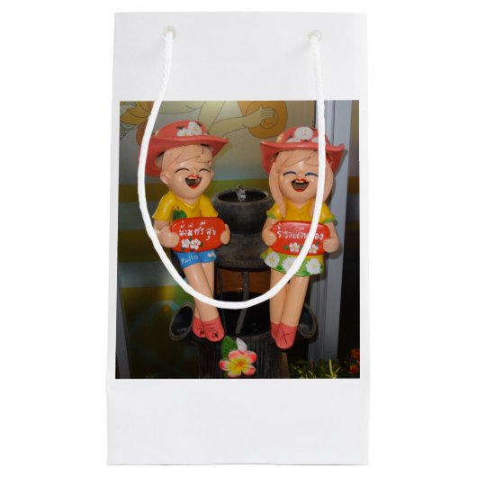 Sac cadeau personnalisé - Petit, brillant (Devant)