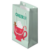 Sac cadeau personnalisé - Petit, brillant (Devant Angle)