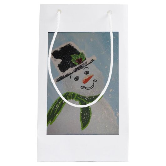 Sac cadeau personnalisé - Petit, brillant (Devant)