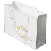 Sac cadeau personnalisé pour fille mariée, à ma fi (Dos Angle)