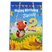 Sac cadeau personnalisé pour le 2e anniversaire du (Dos)