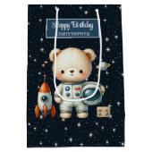 Sac cadeau personnalisé pour l'ours spatial Annive (Dos)
