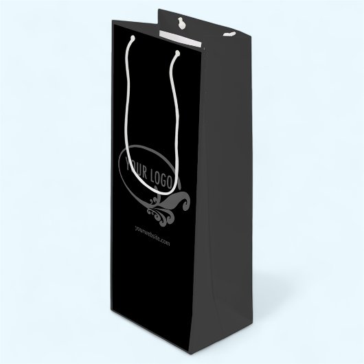 Sac cadeau personnalisé pour vin logo d'entreprise