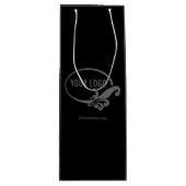 Sac cadeau personnalisé pour vin logo d'entreprise (Devant)