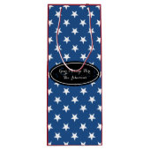 Sac cadeau personnalisé pour vin | motif étoile pa (Dos)