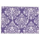 Sac cadeau personnalisé pourpre Damask (Dos)