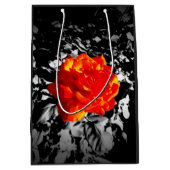 Sac cadeau personnalisé rose rouge (Devant)