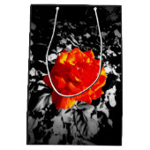 Sac cadeau personnalisé rose rouge (Dos)