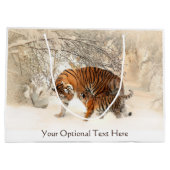 Sac cadeau personnalisé Tiges d'hiver (Dos)