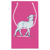 Sac Cadeau Petit agneau blanc (Dos)