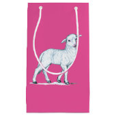 Sac Cadeau Petit agneau blanc (Devant)