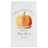 Sac Cadeau Petit Baby shower Citrouille (Dos)