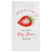 Sac Cadeau Petit Baby shower de fraises doux (Dos)