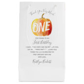 Sac Cadeau Petit Citrouille 1er anniversaire Merci (Devant)