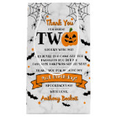 Sac Cadeau Petit Citrouille à deux heures d'Halloween 2e anni (Devant)