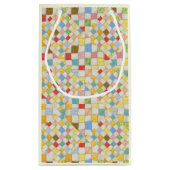 Sac Cadeau Petit / Crème Mosaic Patchwork (Dos)