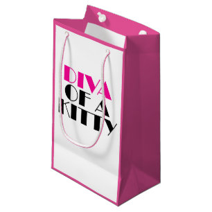 Sac cadeau petit "DIVA de Kitty"