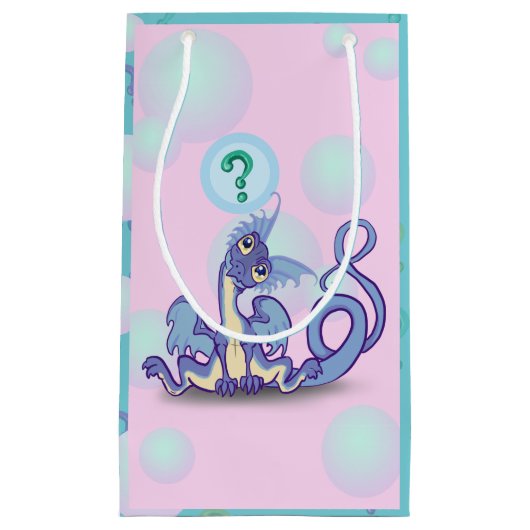 Sac Cadeau Petit Dragon Curieux (Devant)